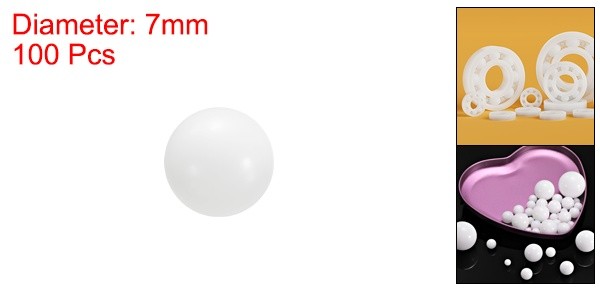 100pcs POM Bearing Balls 7mm Solid Plastic Bearing Ball