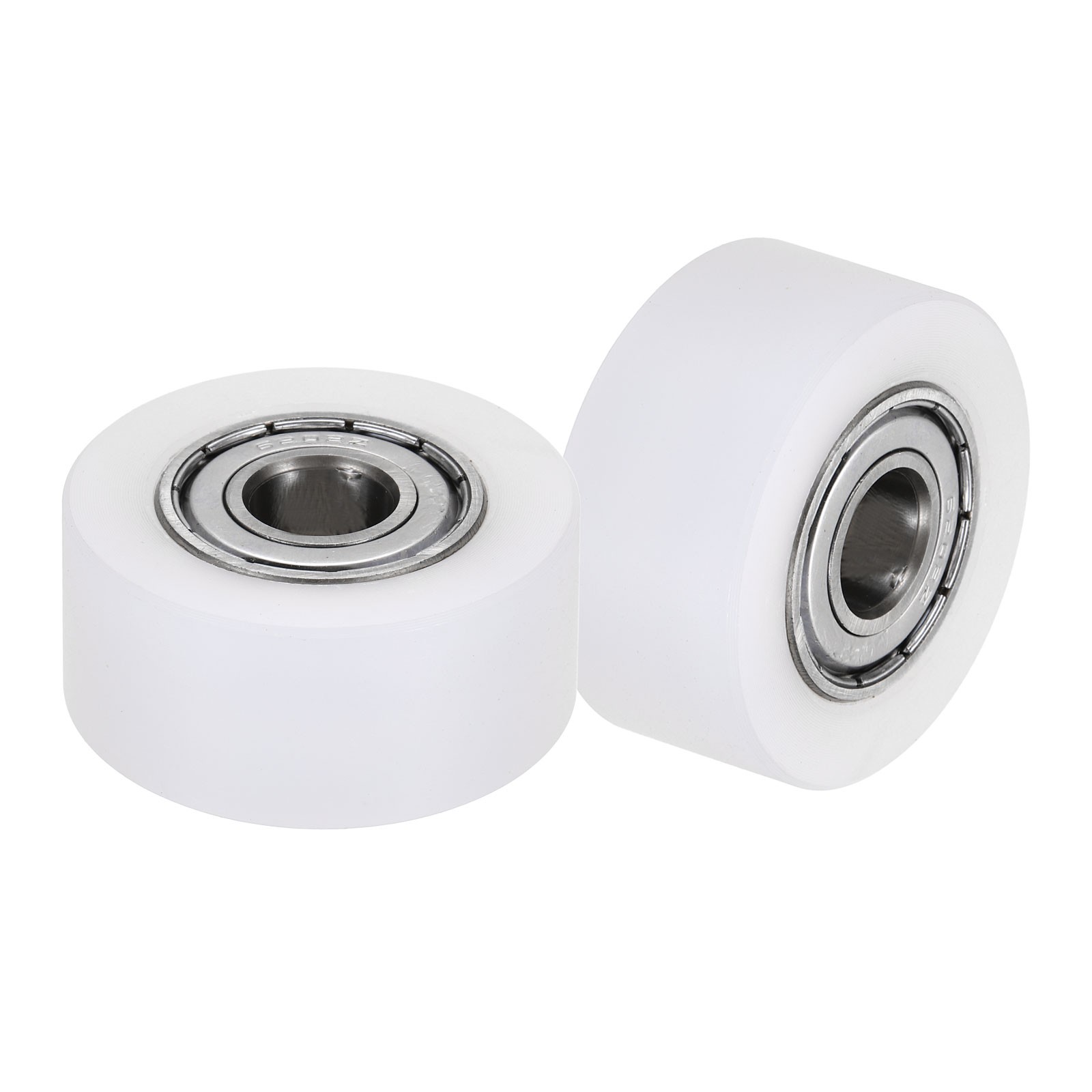 2Pcs 15x54x24mm Nylon Roller Wheel w Bearing CNC Guiding Wheel Flat Belt Idler