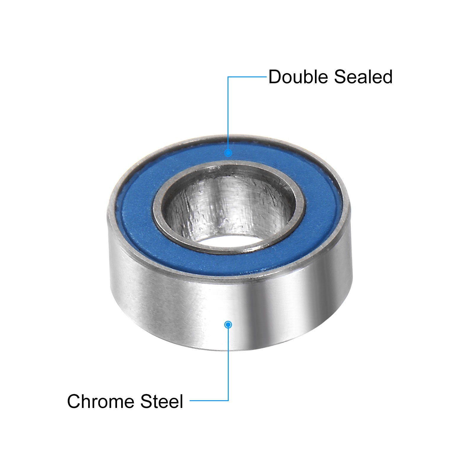 10pcs MR84-2RS Miniature Deep Groove Ball Bearings 4x8x3mm Rubber Sealed Bearing