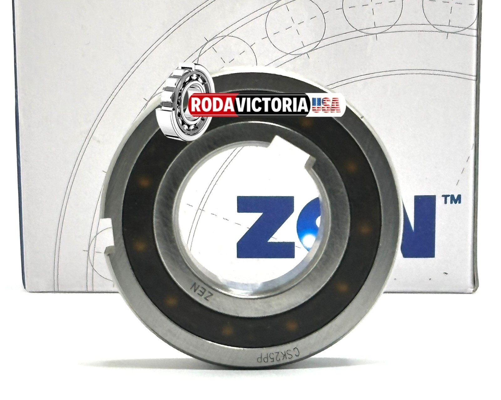 ZEN CSK25PP SPRAG CLUTCH ONE WAY BEARING INTERNAL & EXTERNAL KEYWAYS 25x52x15mm