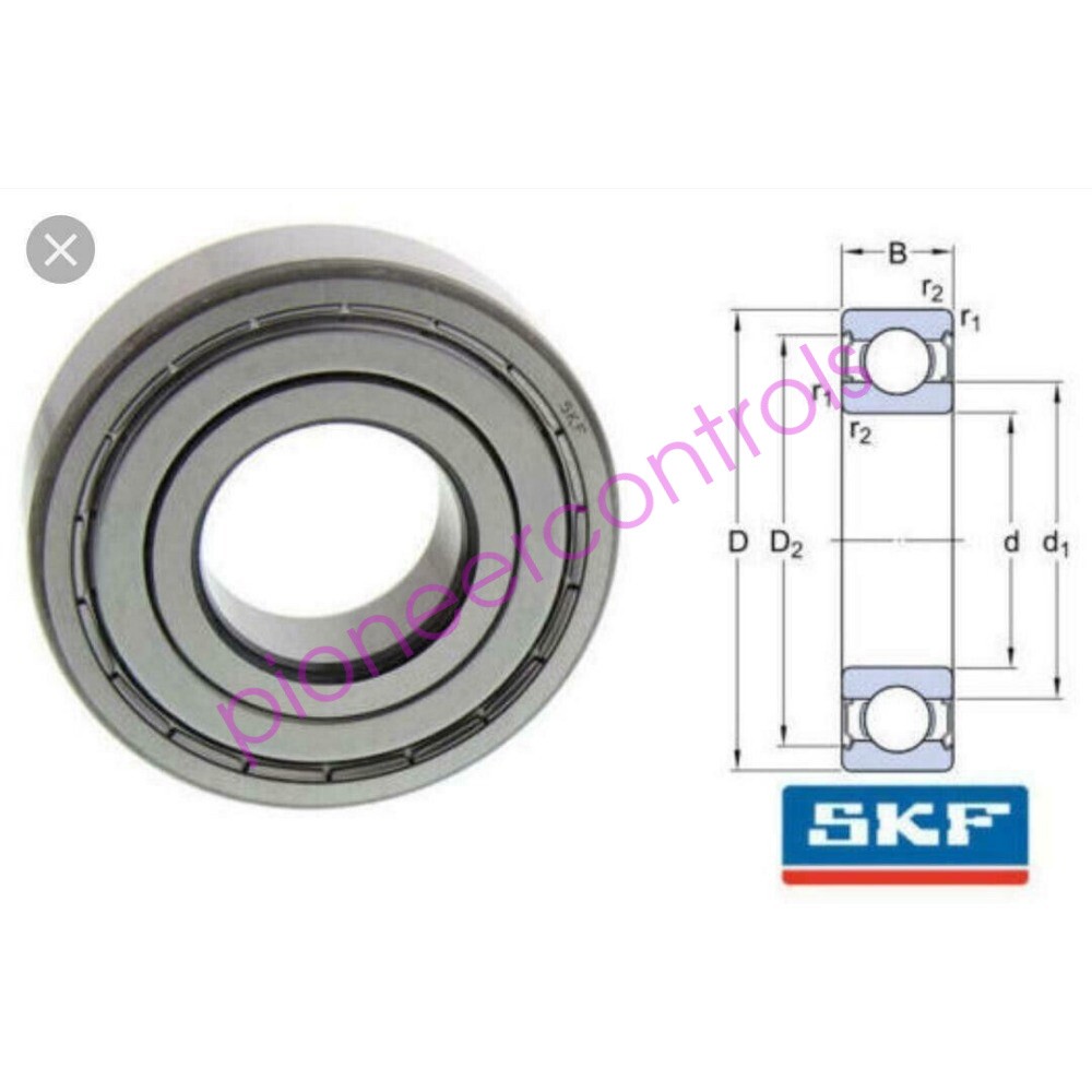 SKF 6213 ZZ DEEP GROOVE BALL BEARING, METAL SHIELDED 65x120x23 mm