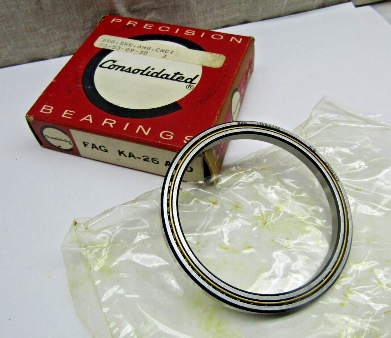 FAG Consolidated KA025AR0 2-1/2″ x 3″ x 1/4″ Thin Section Bearing