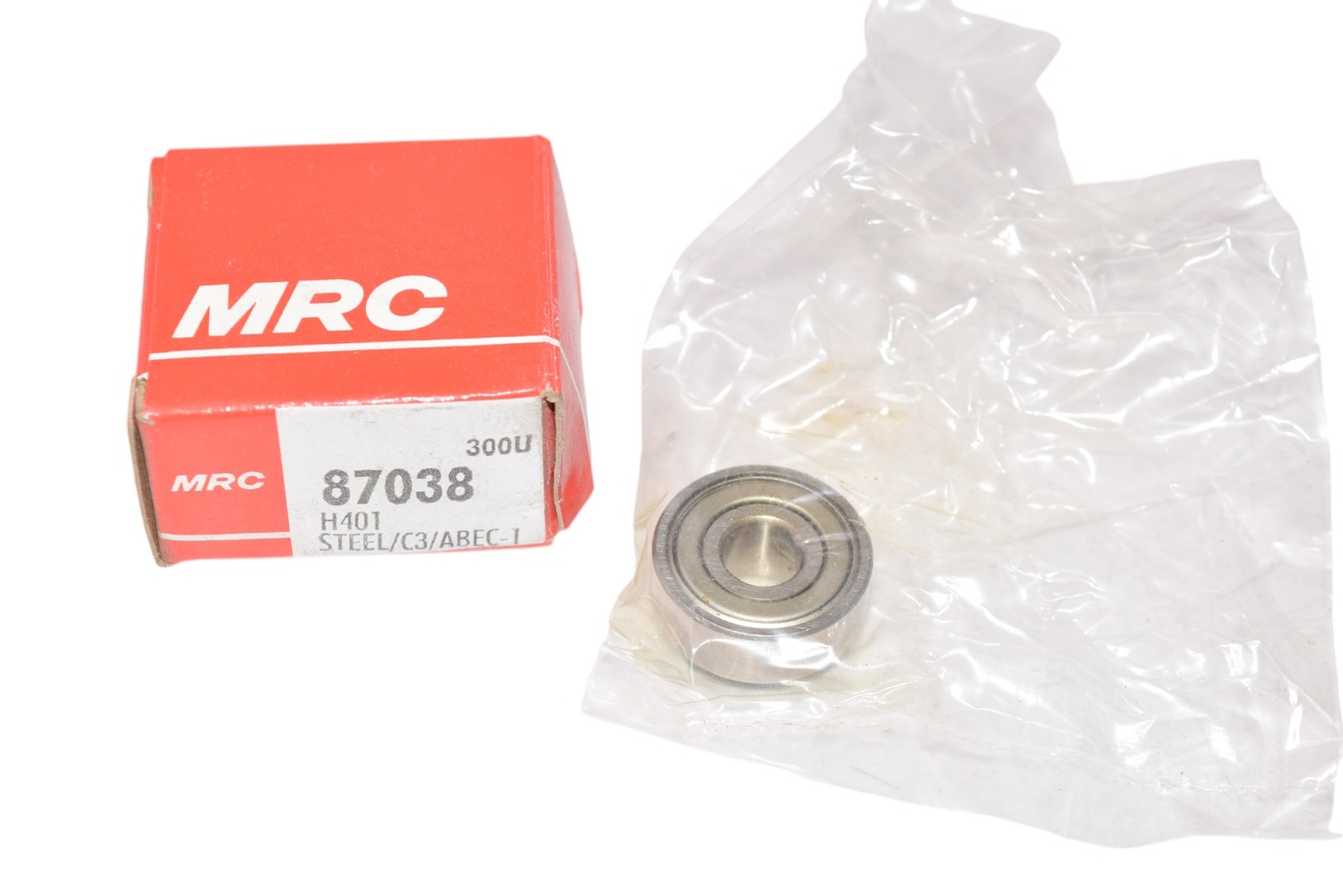 NEW MRC 87038 H401 Radial/Deep Groove Ball Bearing – Straight Bore, 8 mm ID, 22