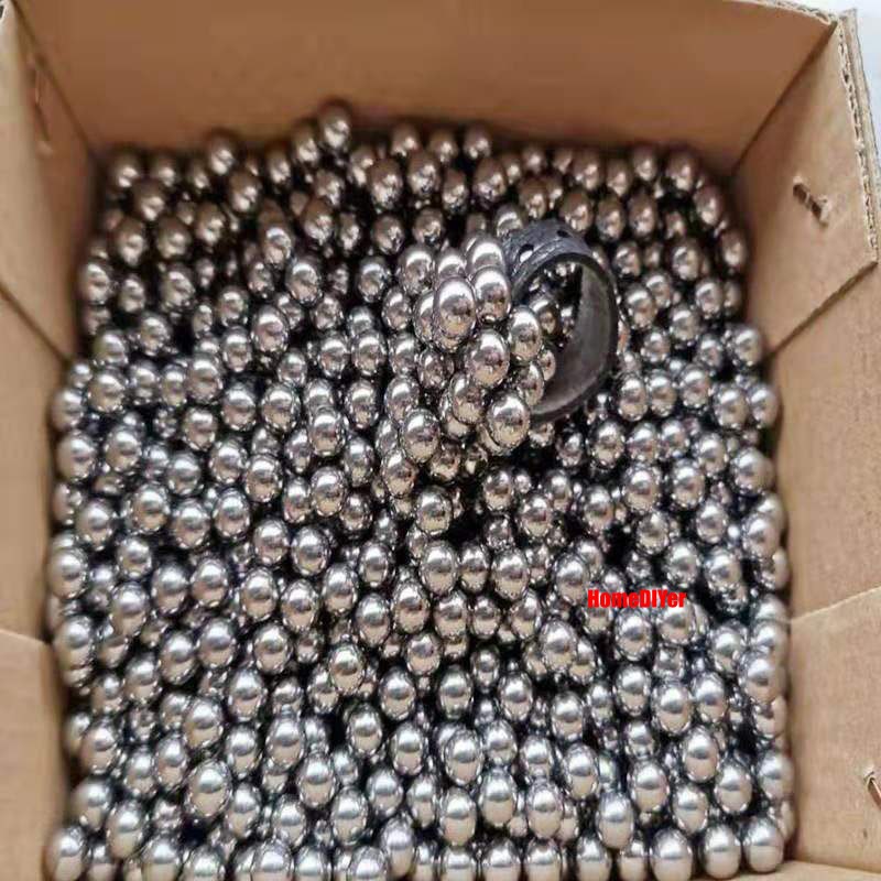 1kg Round Polished Steel Ball Diameter 6.35mm-12mm Smooth Iron Balls Metal Beads