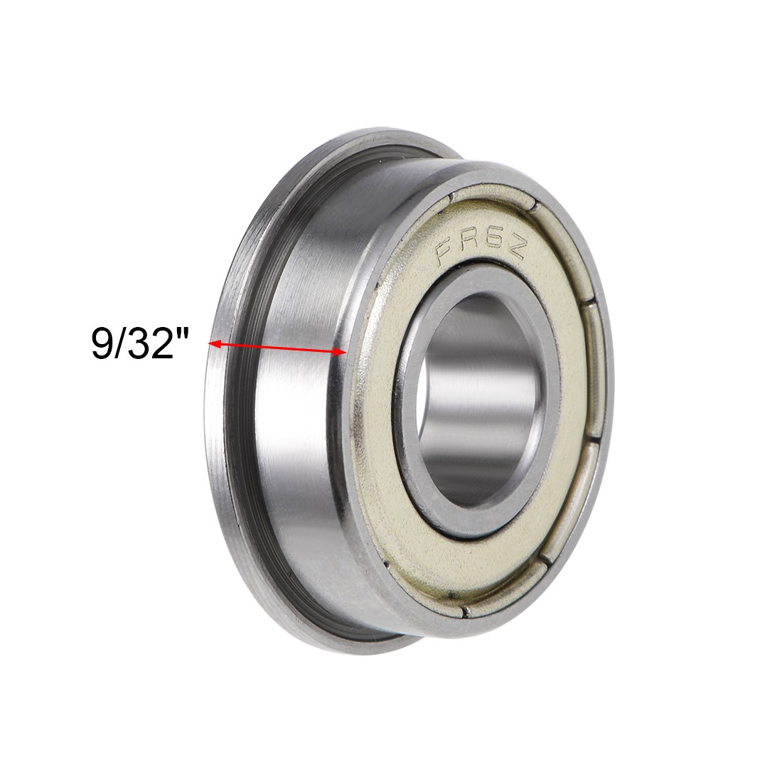 4pcs 3/8″x7/8″x9/32″ FR6ZZ Flange Ball Bearings Shielded Chrome Bearings