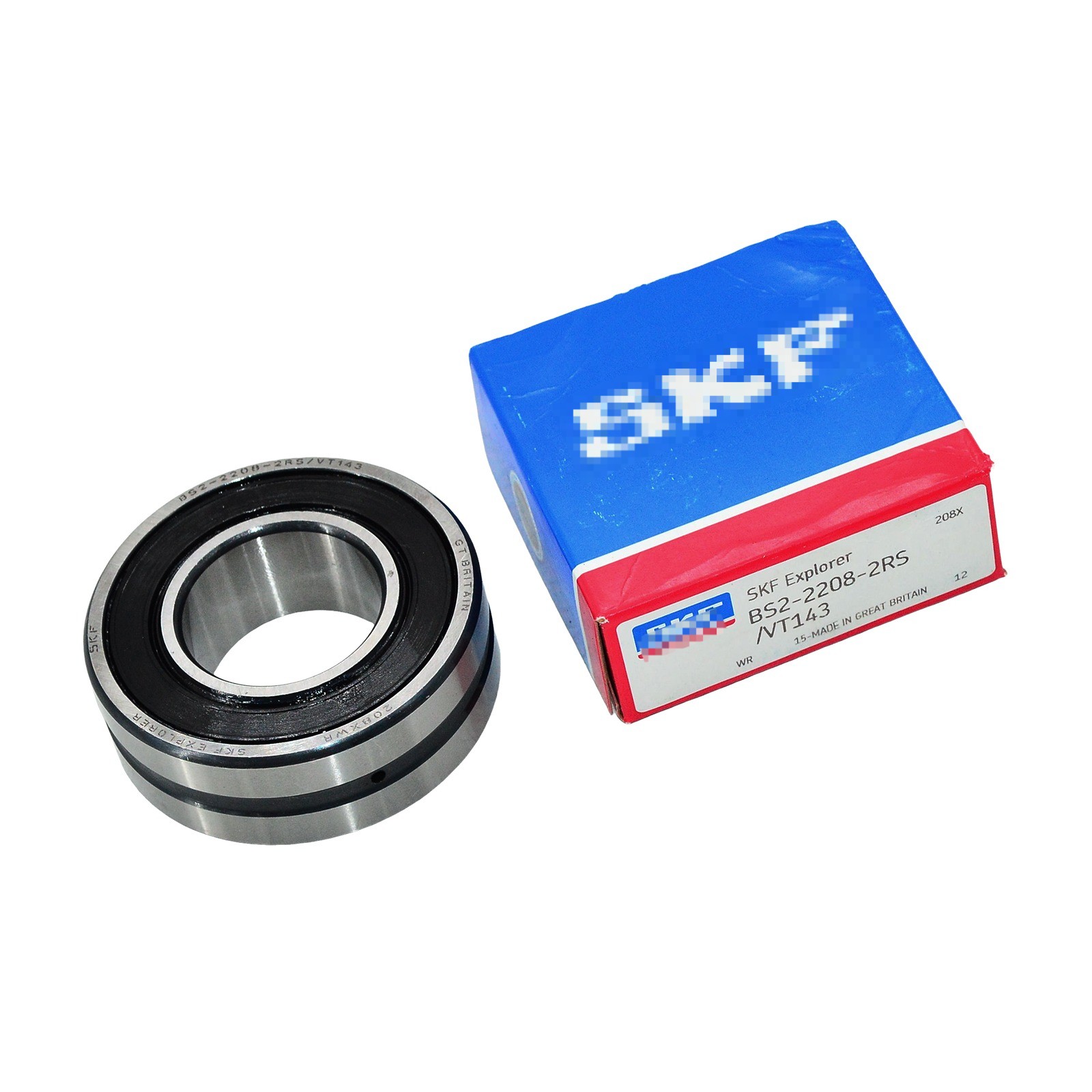 New for SKF BS2-2208-2RS/VT143 Spherical Roller Bearing 40x80x28mm Sealed
