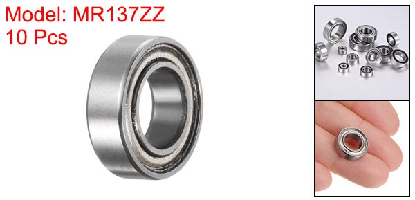 10pcs MR137ZZ Bearings 7x13x4mm Chrome Steel Mini Bearing Double Shielded ABEC3