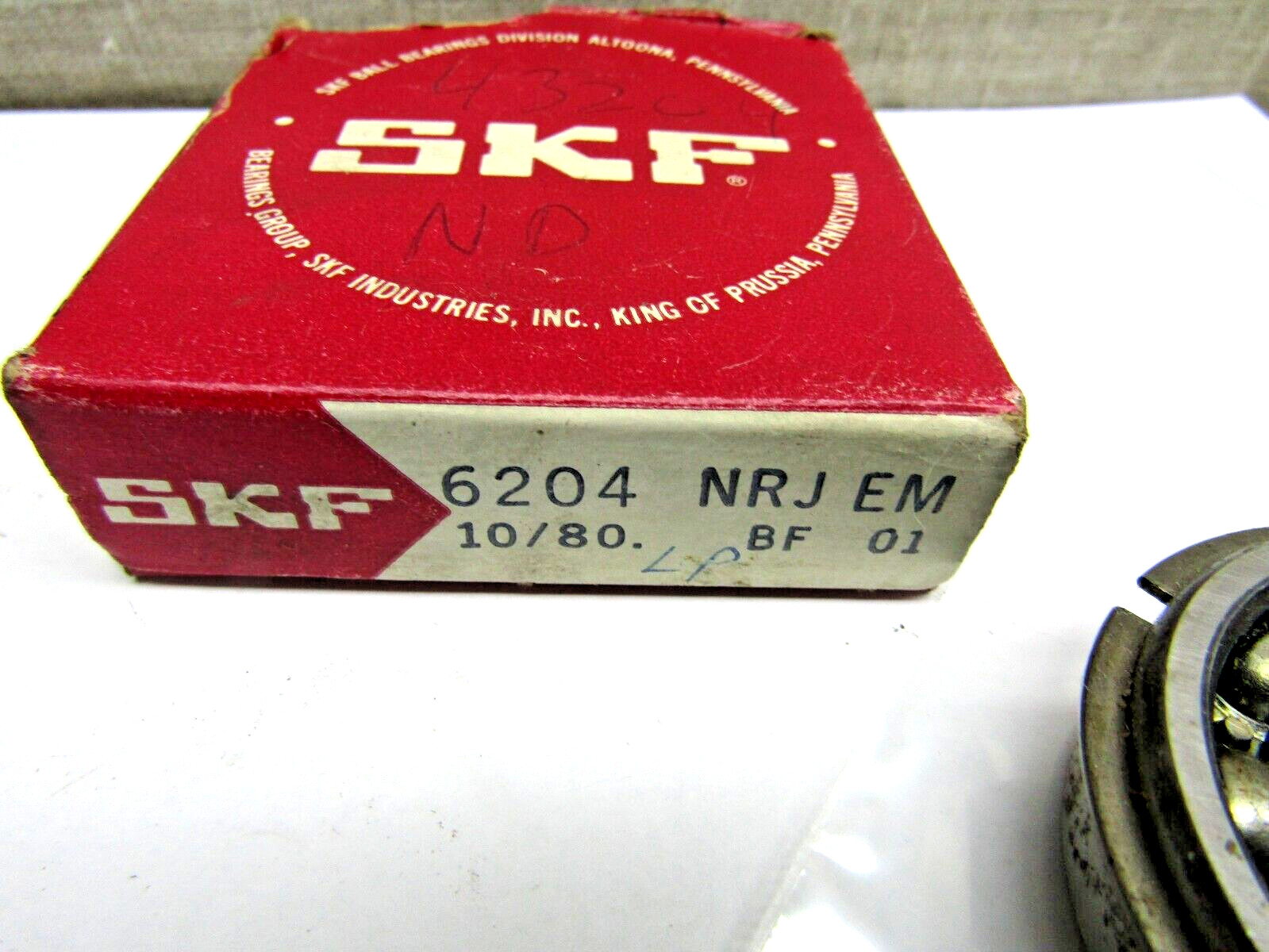 SKF 6204-NR JEM 20mm X 47mm X 14mm Open Snap Ring Bearing