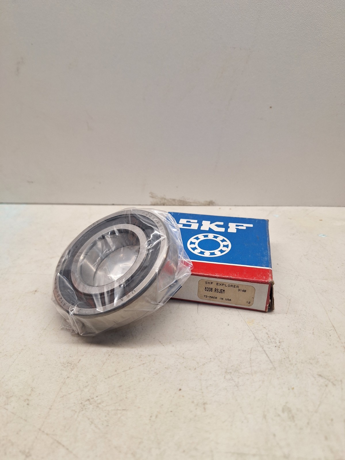 SKF 6208 RSJEM Single Sealed Ball Bearing
