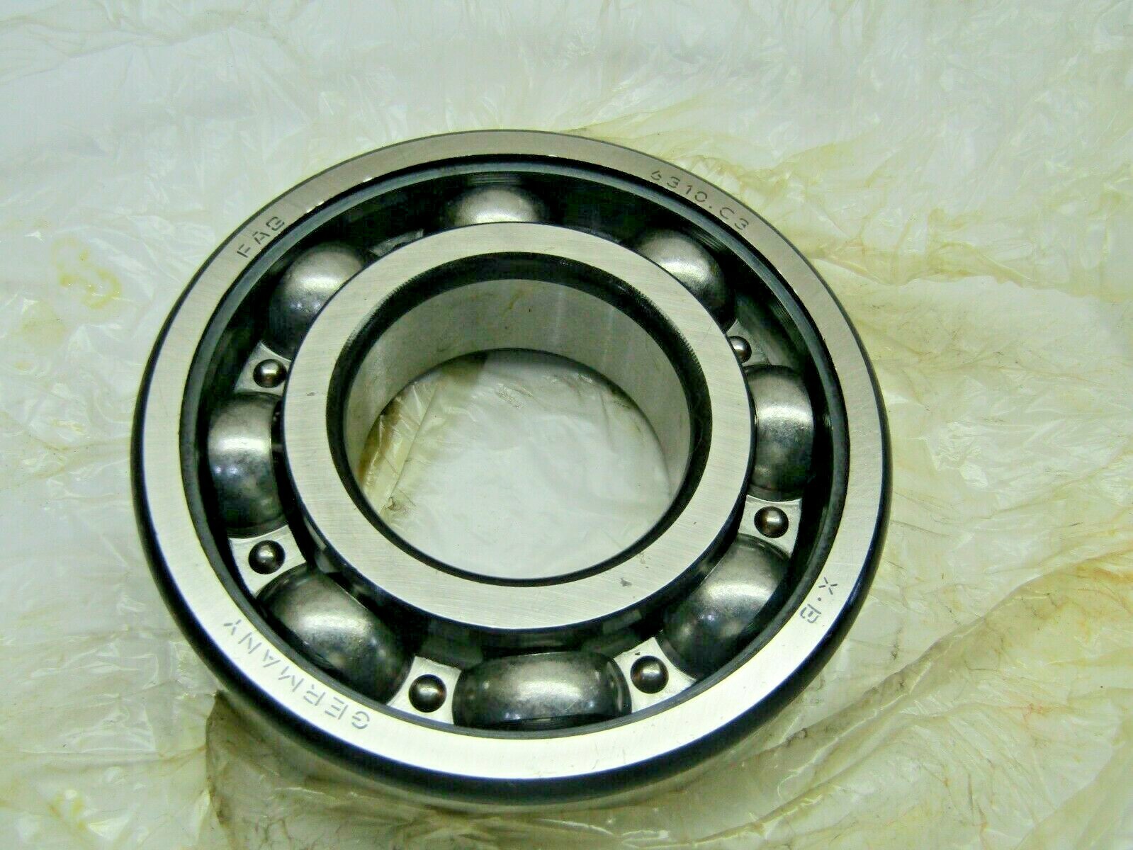 FAG 6310-RSR C3 50mm X 110mm X 27mm Bearing w/ Seal On One Side