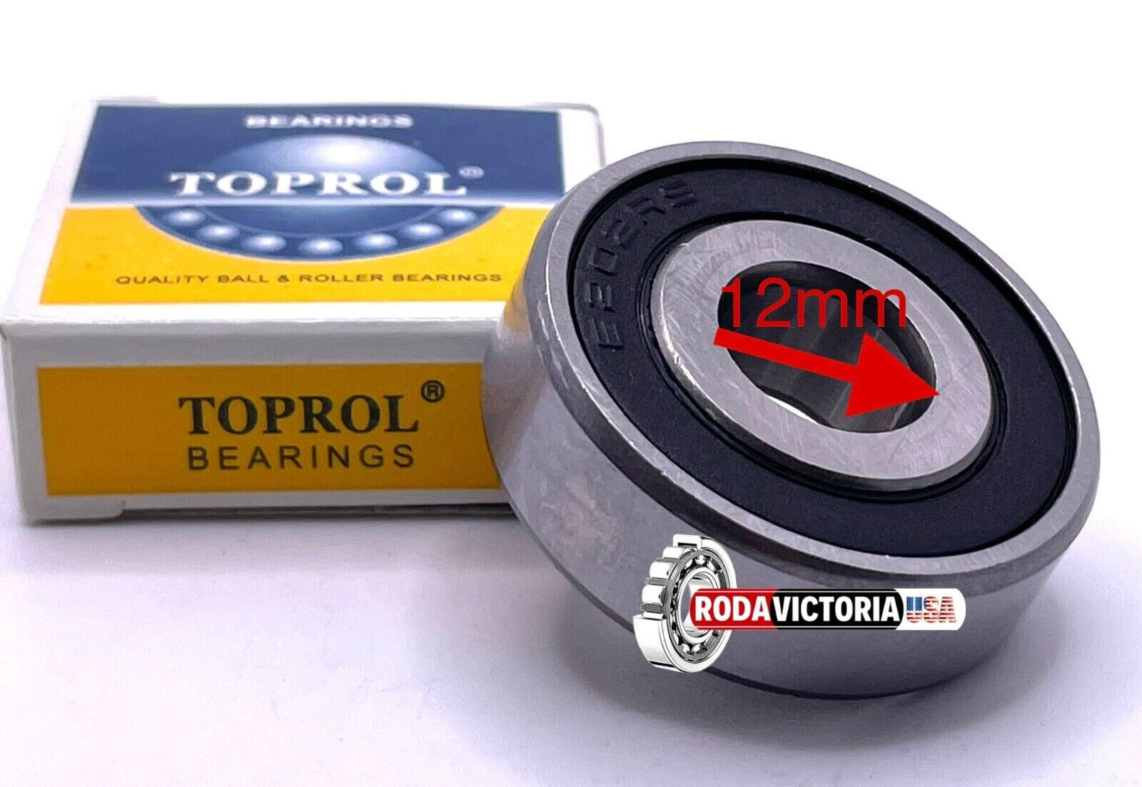 ZEN 6202-12 2RS DEEP GROOVE BALL BEARING, RUBBER SEALED (12mm) 12x35x11 mm