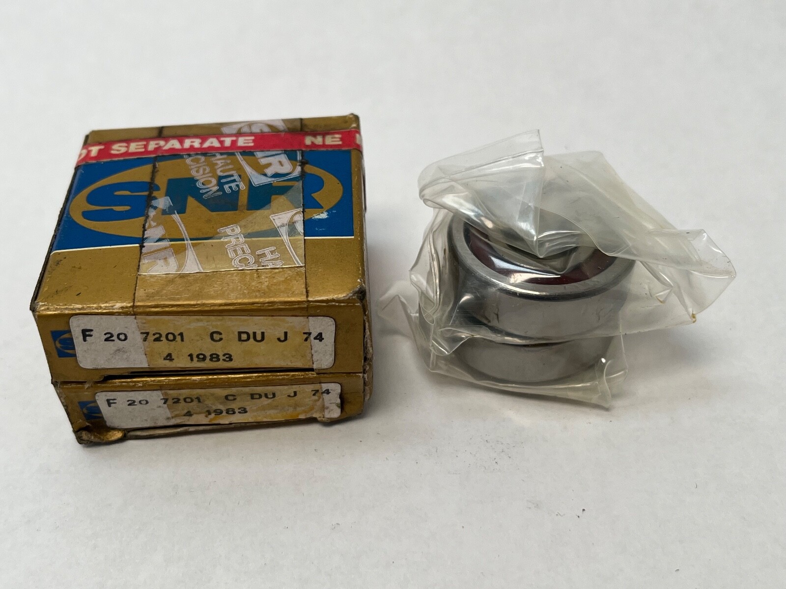 SNR 7201CDUJ74 Bearing 12x32x10 mm 7201-C-T-DUL-P4 7201-C-DU-J74 France 2 Pcs