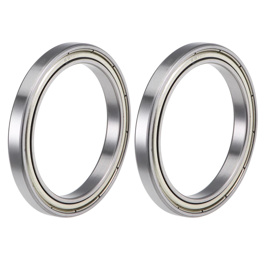 2Set 6810ZZ Deep Groove Ball Bearings Double Shielded Chrome Steel Z2