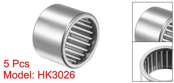 HK3026 Drawn Cup Needle Roller Bearings 30mm Bore, 37mm OD, 26mm Width 5pcs