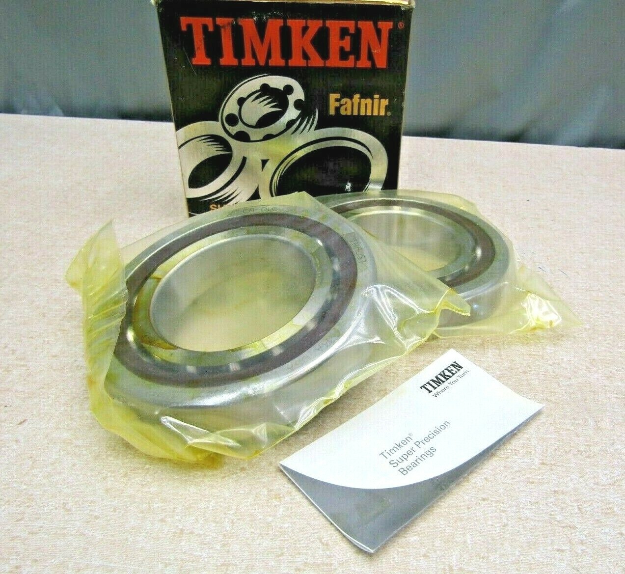 Timken Fafnir 2MM214WI CR DUL Super Precision 2 Bearing Set
