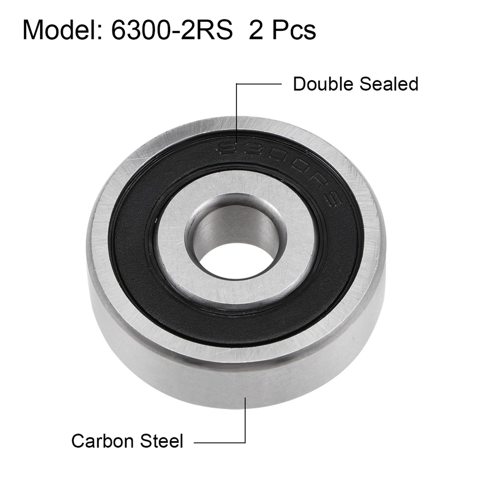 Universal 6300-2RS Deep Groove Ball Bearing Z2 10x35x11mm Double Seal Pack of 10