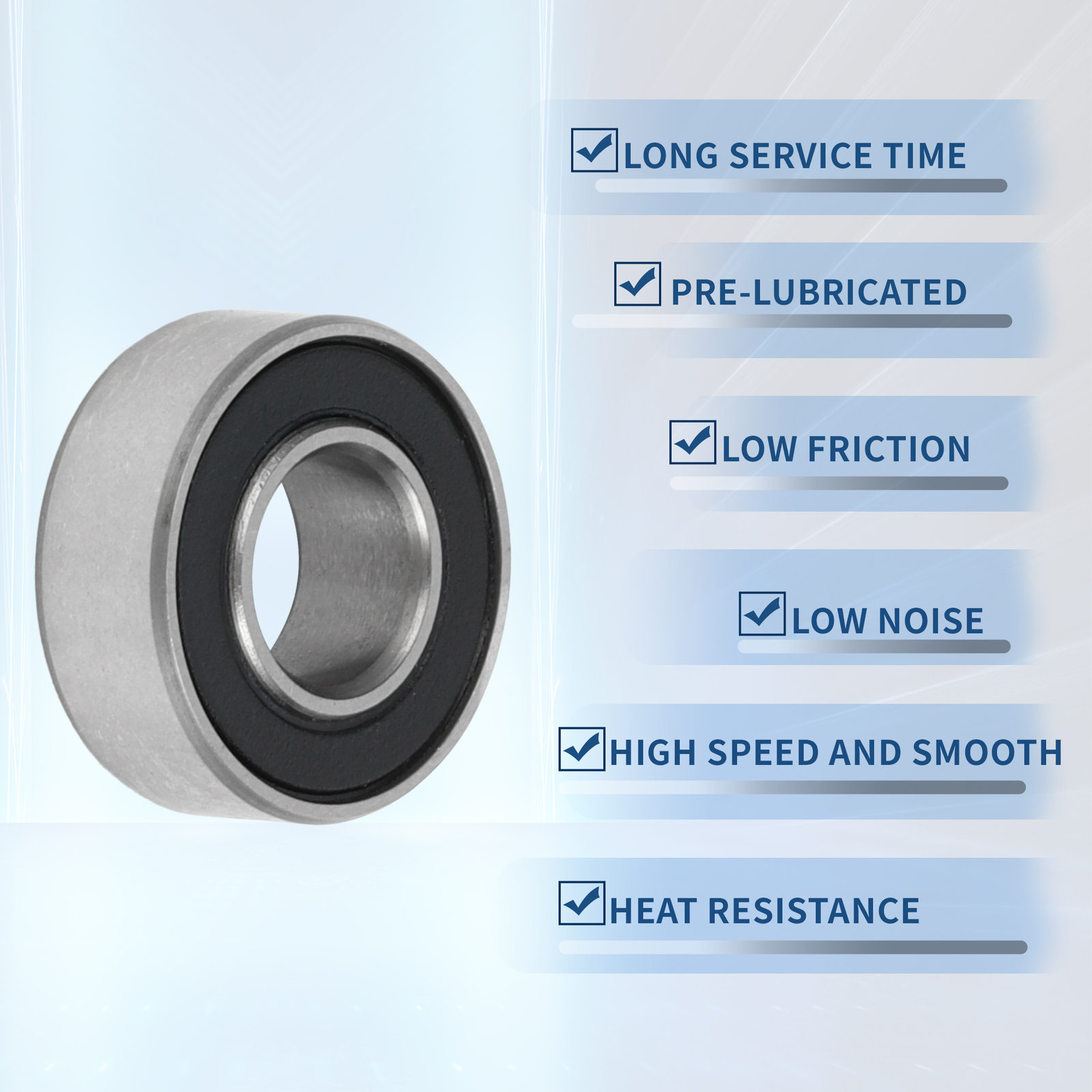 MR115-2rs Deep Groove Ball Bearings P5 5x11x4mm 1 Pc Scooter Skateboard Wheel