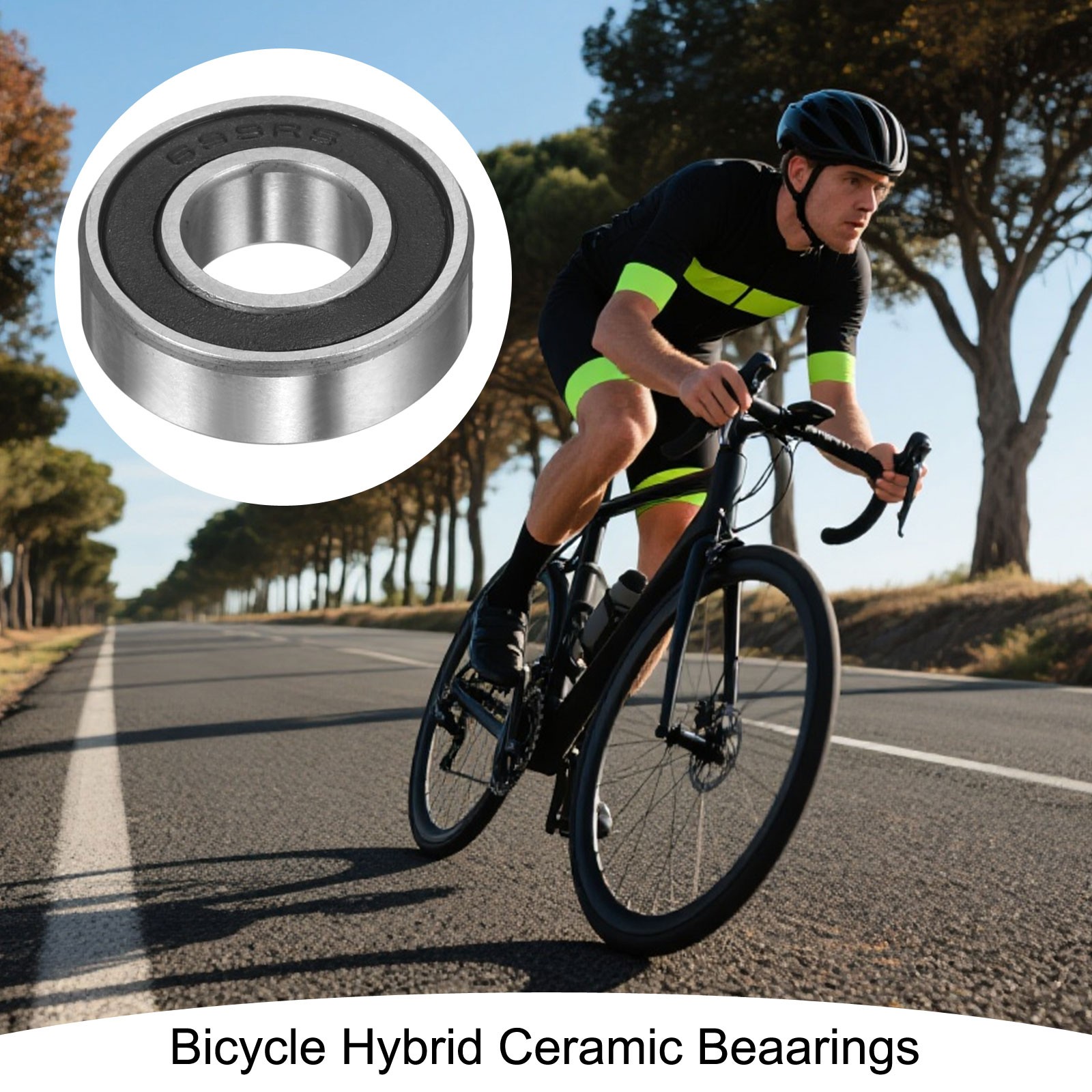 699-2RS Hybrid Ceramic Deep Groove Ball Bearings 9x20x6mm(ABEC5)
