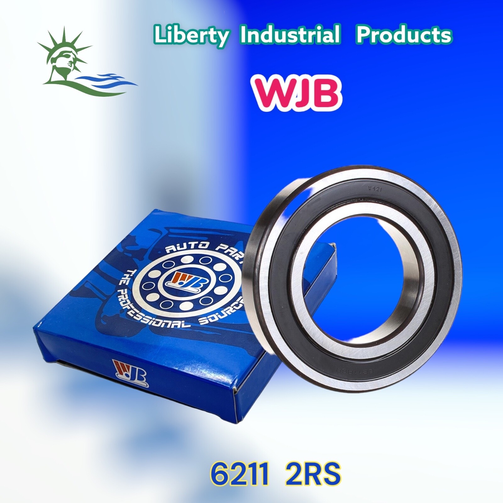 6211-2RS WJB Radial Ball Bearing W/2 Seals R8S2B By Premium Bearing Source