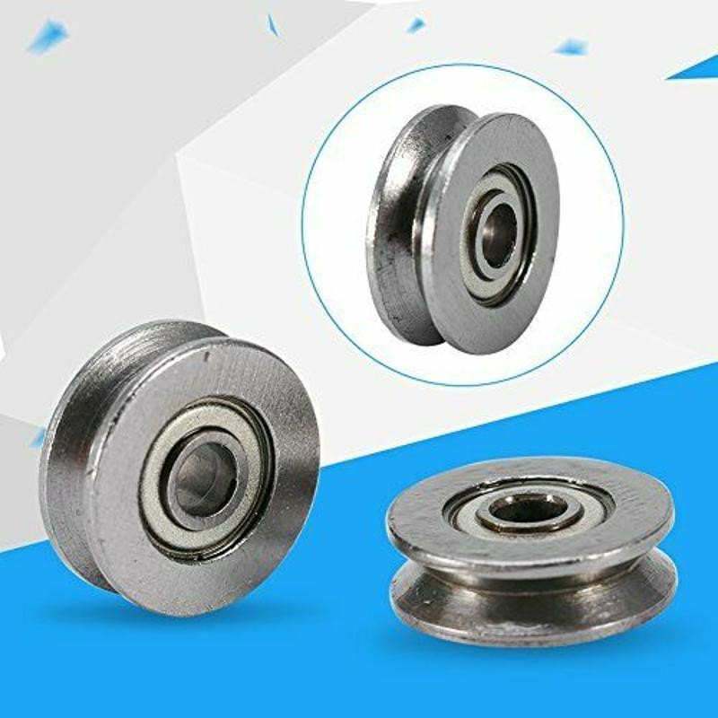 10Pcs V623ZZ Groove Guide Pulley Rail Ball Bearings For Linear Motion System C