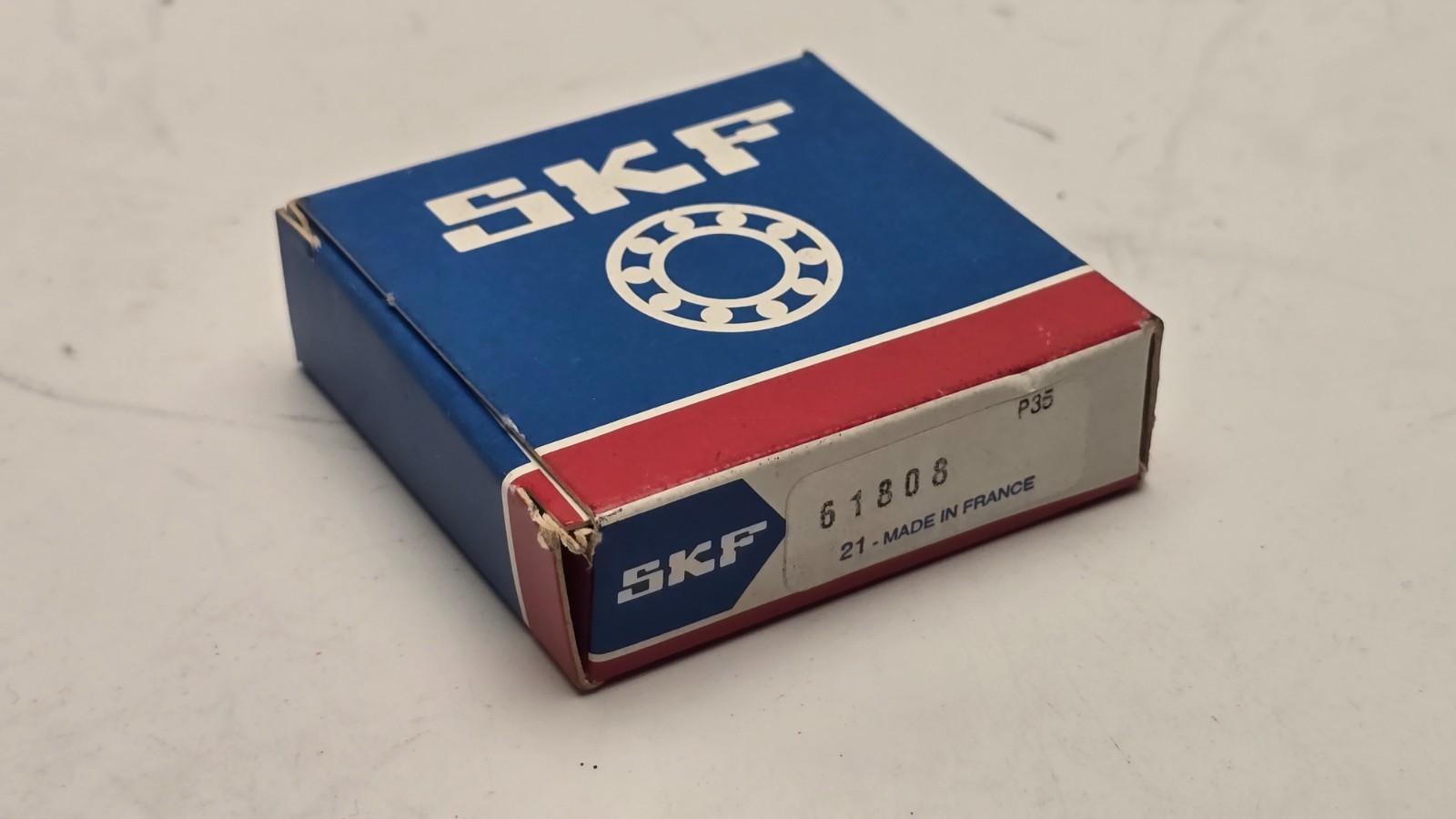 SKF 61808 Deep Groove Ball Bearing 40mm x 52mm x 7mm Open Steel Cage NOS