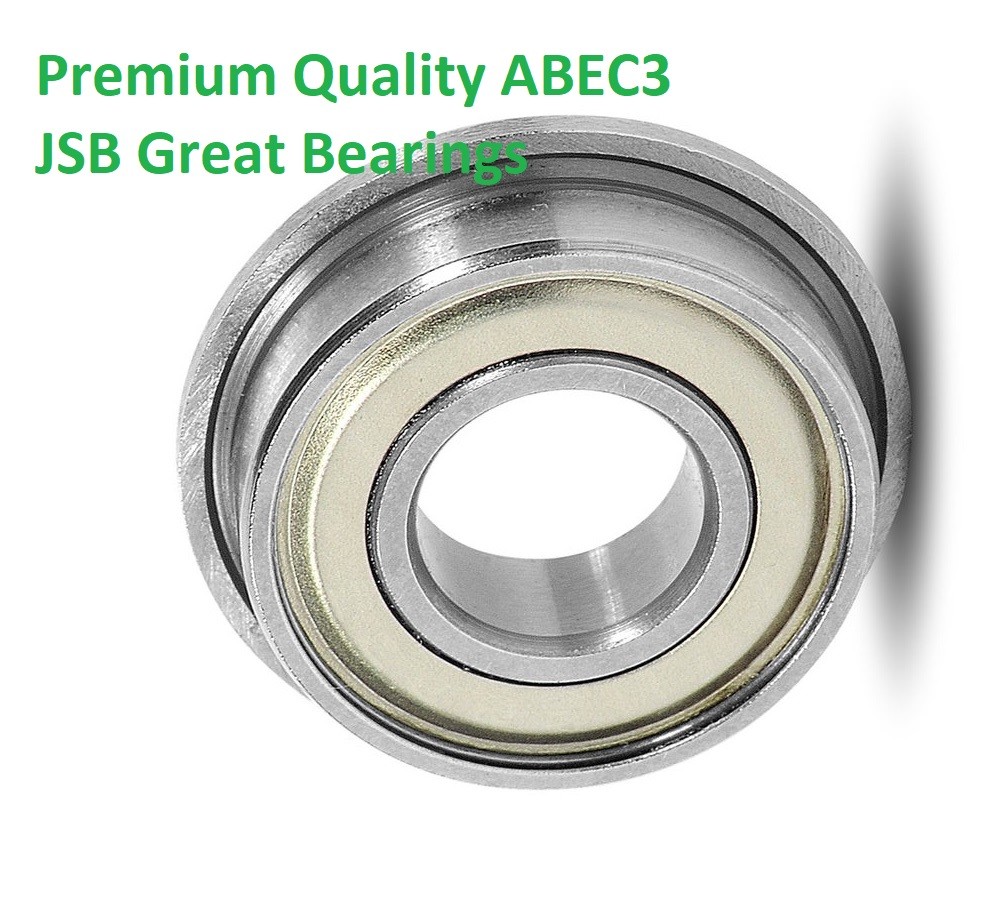 (Q.10) Premium EMQ Bearing F608-ZZ shields F608ZZ miniature flange F608 ZZ ABEC3