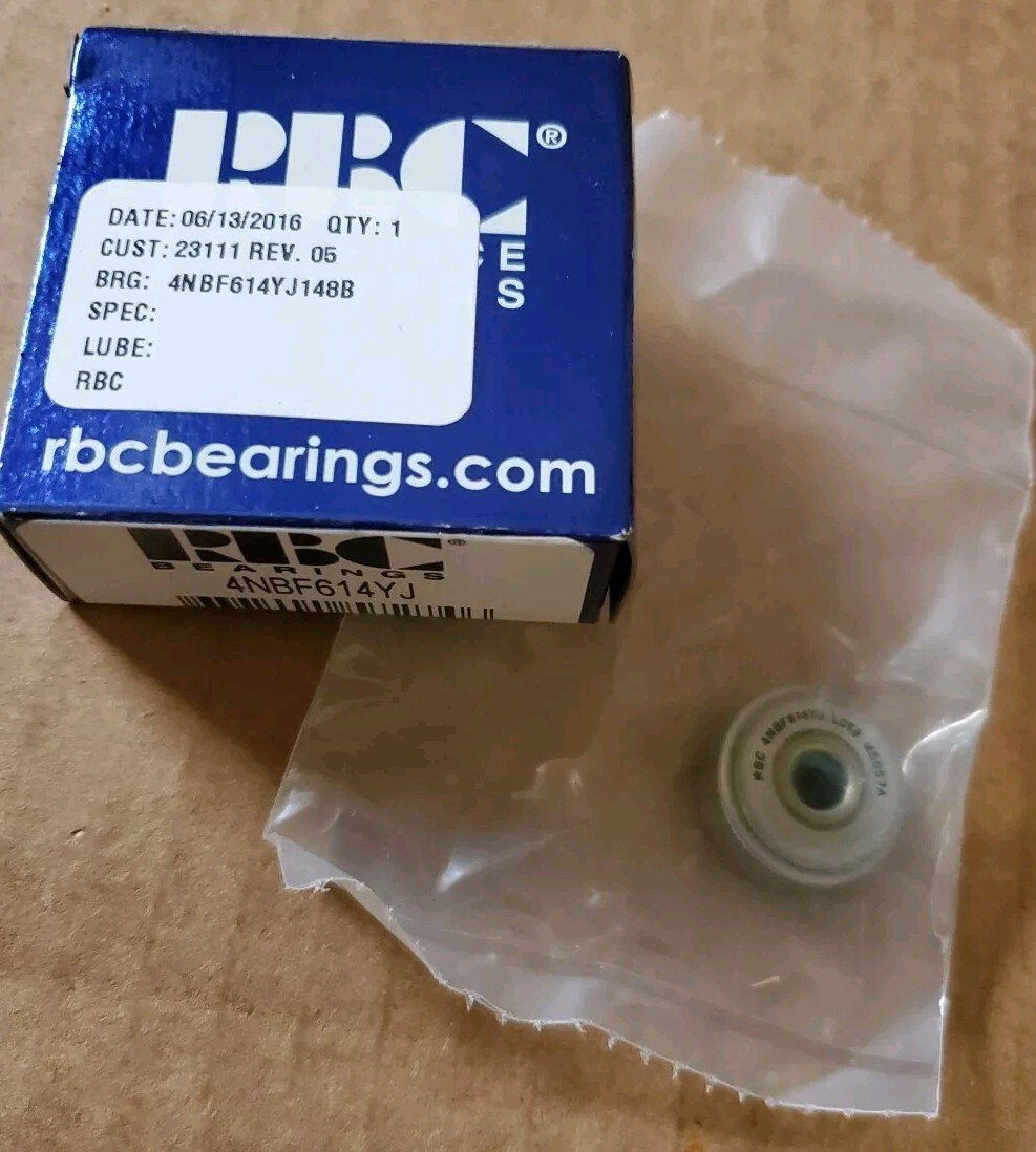 RBC Bearings 4NBF614YJ Airframe Control Needle Roller Bearing – Bore .2500” 1/4