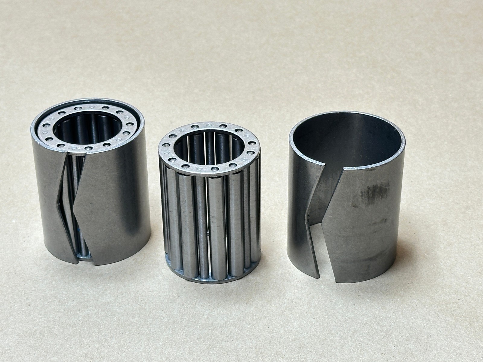 2x Pack Caster Wheel Roller Bearing 1-1/4″ ID & 1-15/16″ OD x 2.5″W w/Split Race