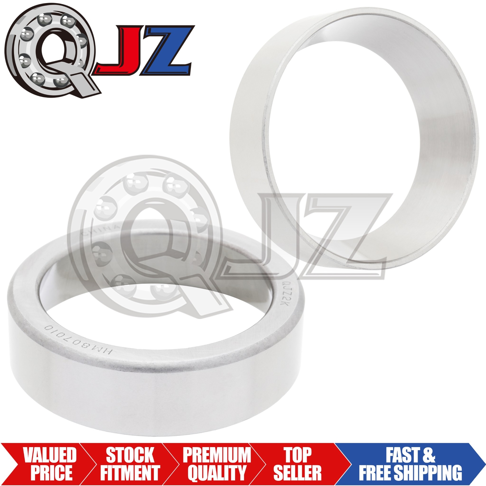 [2-Packs] HM807010 Tapered Roller Bearing Cup 4.125″ (Outer) x 1.125″ (Width)