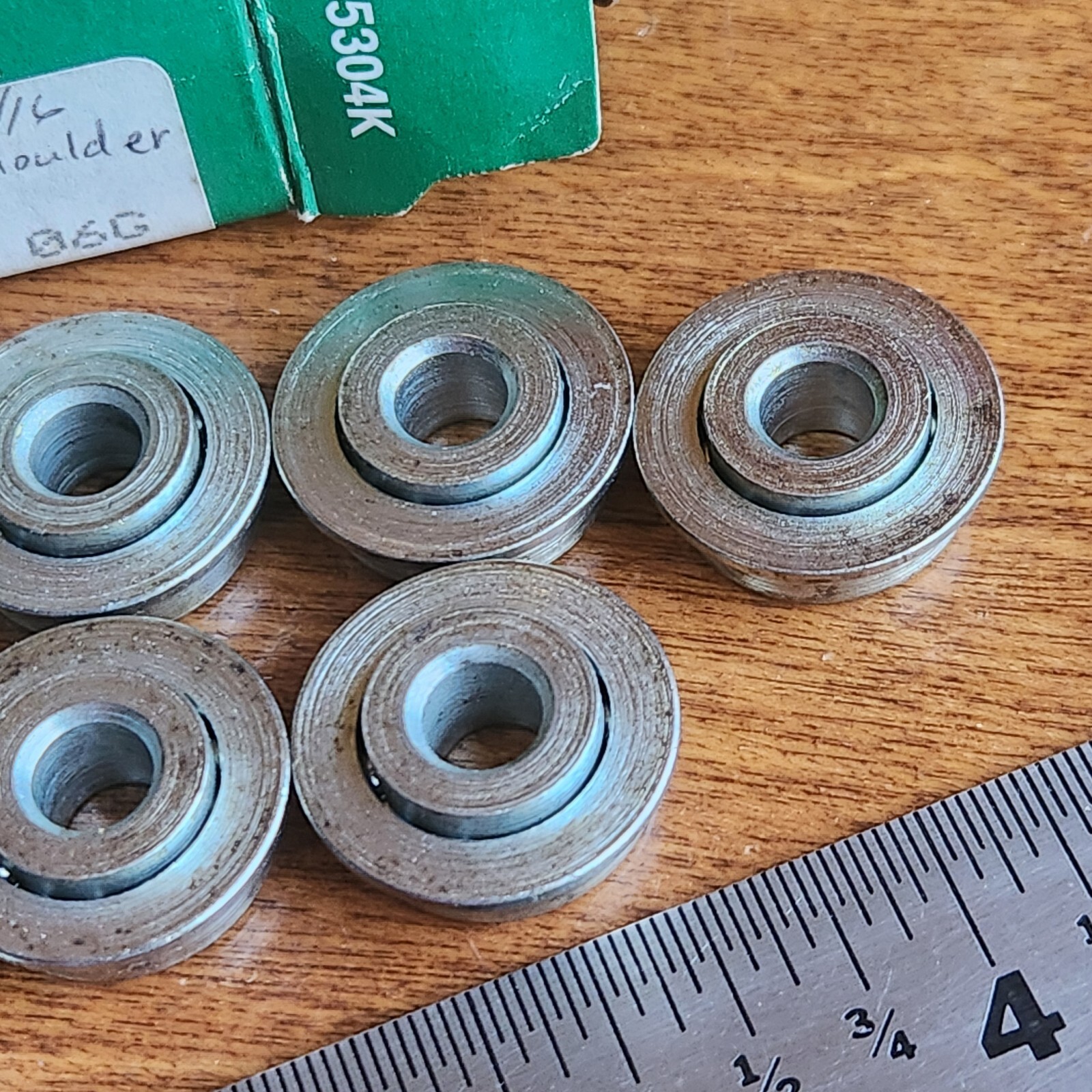 Lot of 9 Kilian F-150 Unground Flanged Bearing 1/4″ id x 11/16″ od x 5/16″ thick