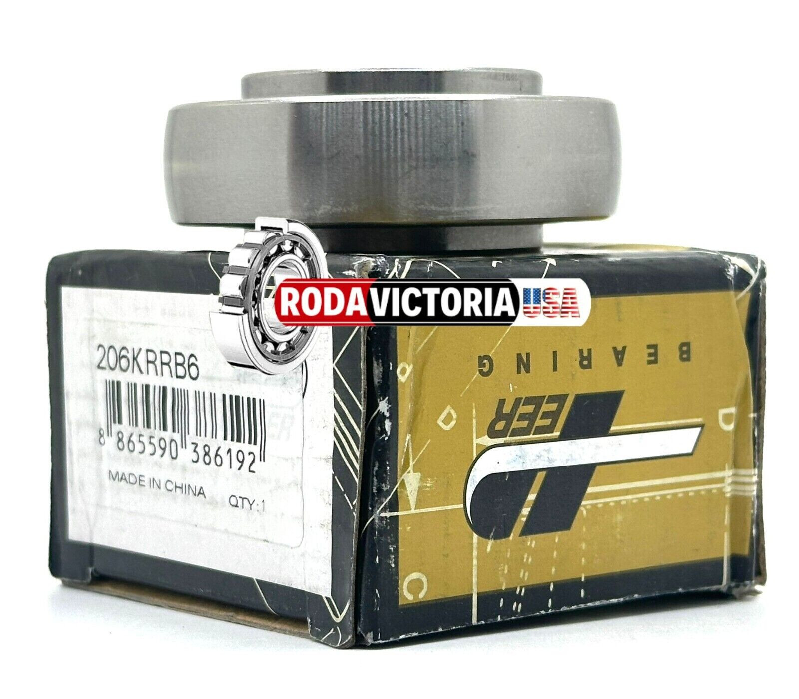 PEER 206KRR B6 BEARING FOR HOUSING 1” HEX BORE