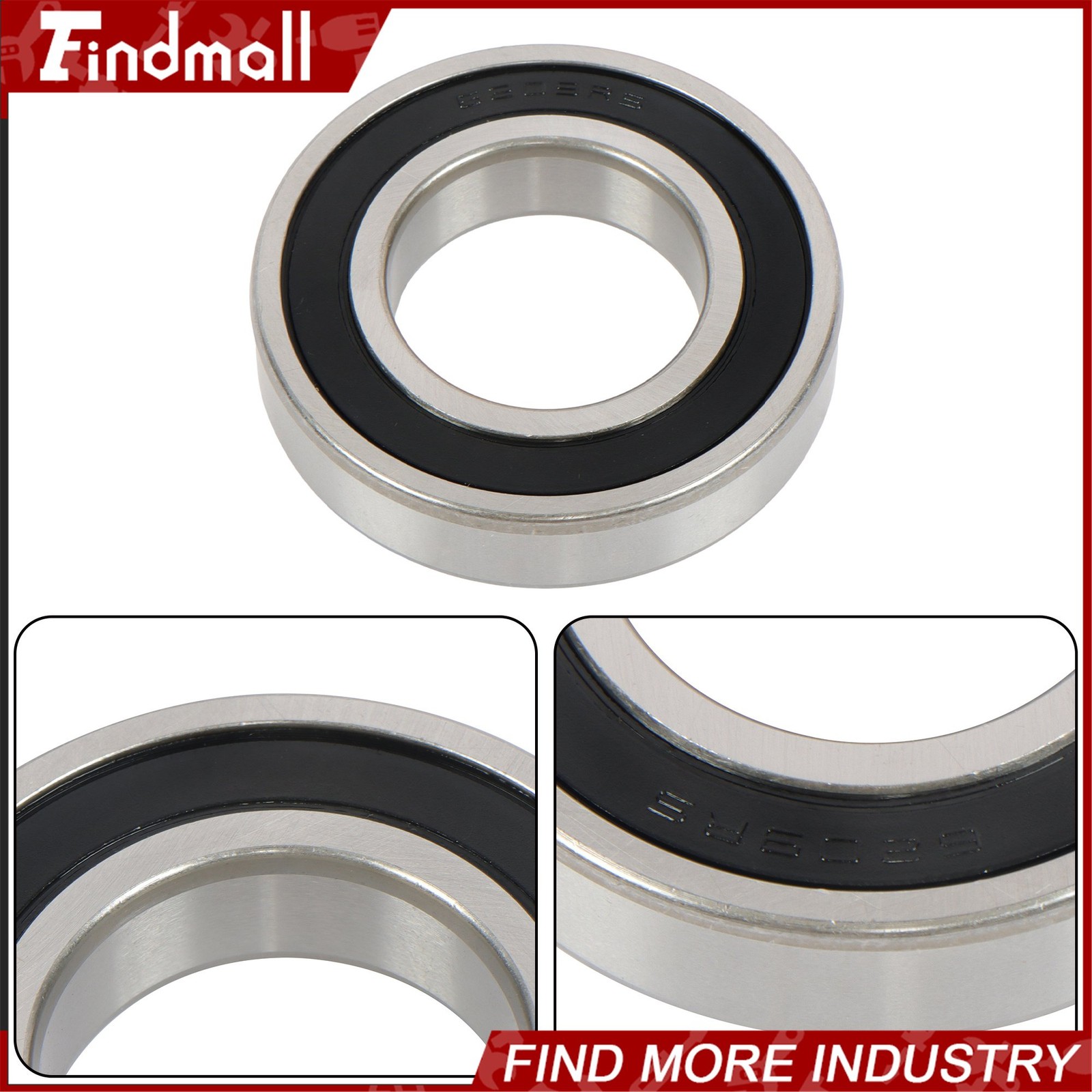 Findmall 6209-2RS Deep Groove Bearings 10 Pack 45mm x85mm x19mm Rubber Sealed