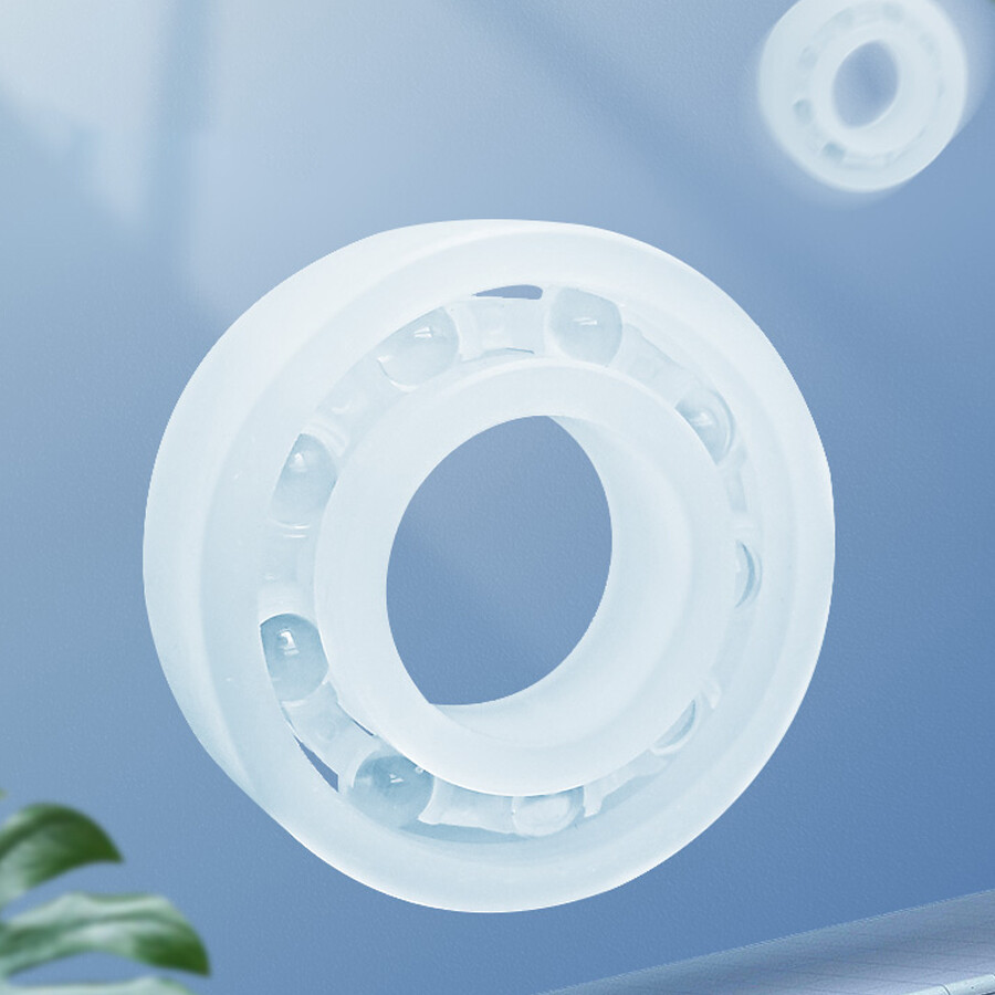 PP Plastic Ball Bearing ID 5-40mm Polypropylene Corrosion Resistance Waterproof