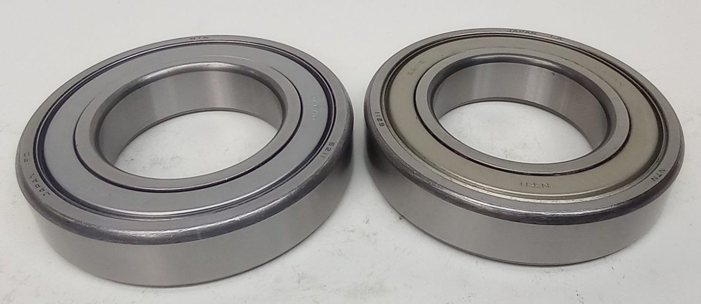 NTN 6211ZZ Ball Bearing Deep Groove 55X100X21mm Double Shielded (Pack of 2)