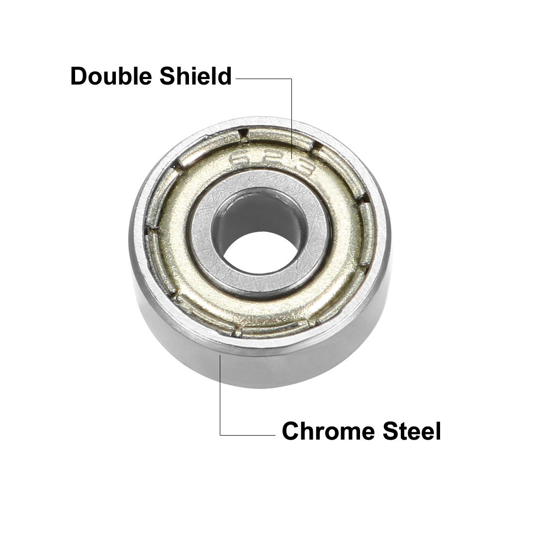 10pcs Deep Groove Ball Bearing 623ZZ Double Shield 3mmx10mmx4mm Chrome Steel