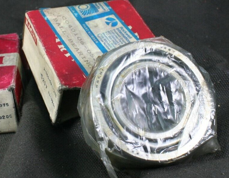Two (2) Nachi 5207 82092DC Angular Contact Bearings 35MM ID New