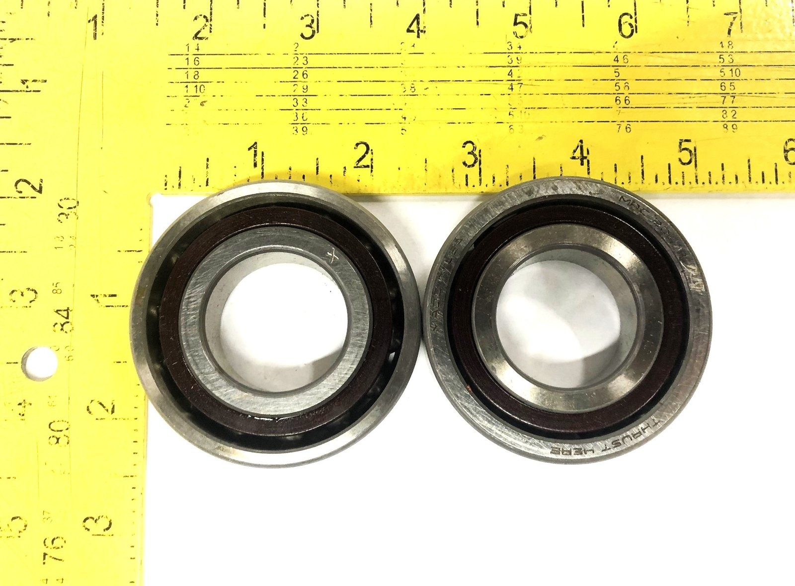 MRC TRW ABEC3 Angular Contact Ball Bearing Duplex 206RDS NOS