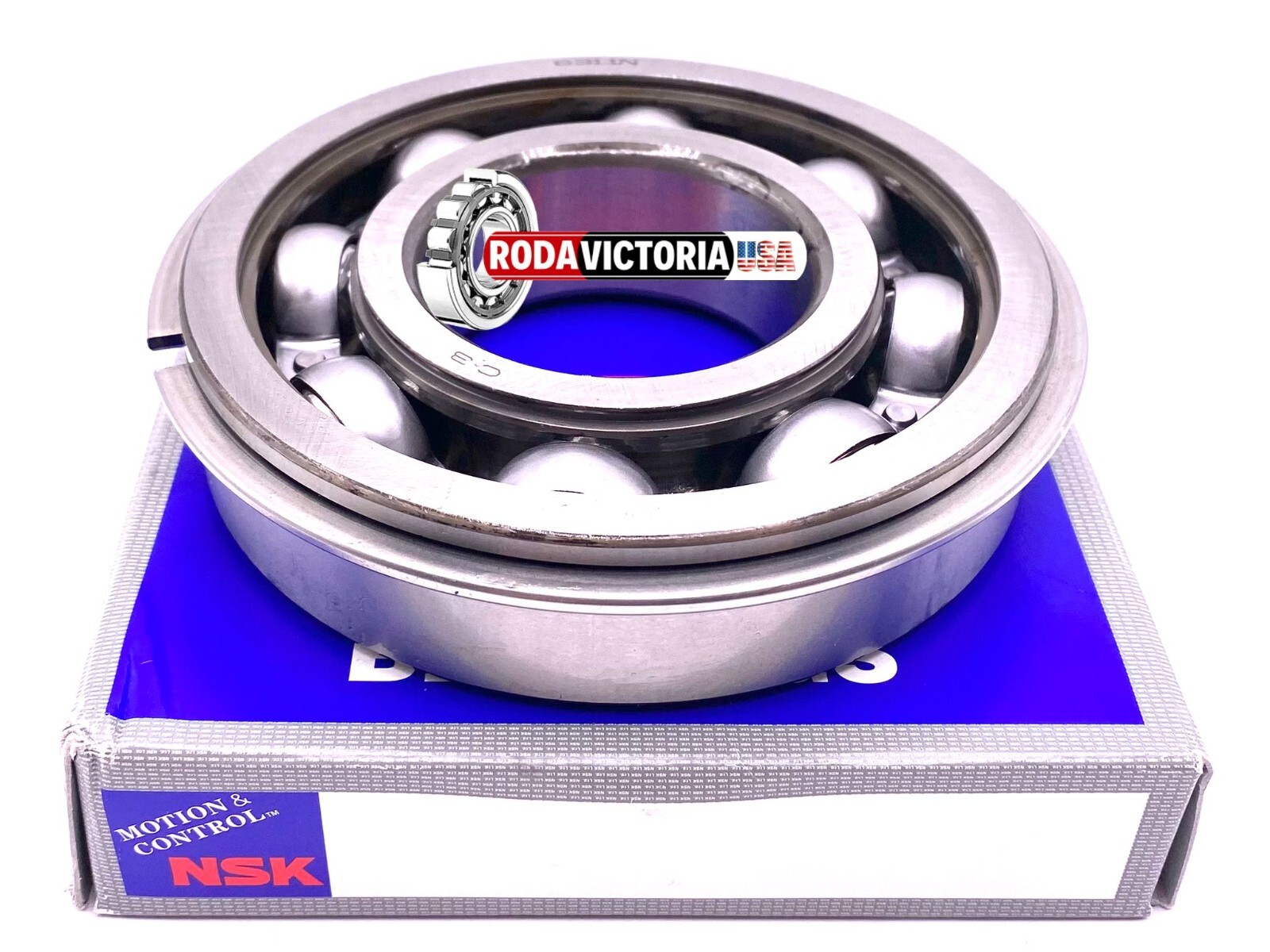 NSK 6311 Z NR C3 Ball Bearing, Metal Shielded One Side + Snap Ring 55x120x29 mm