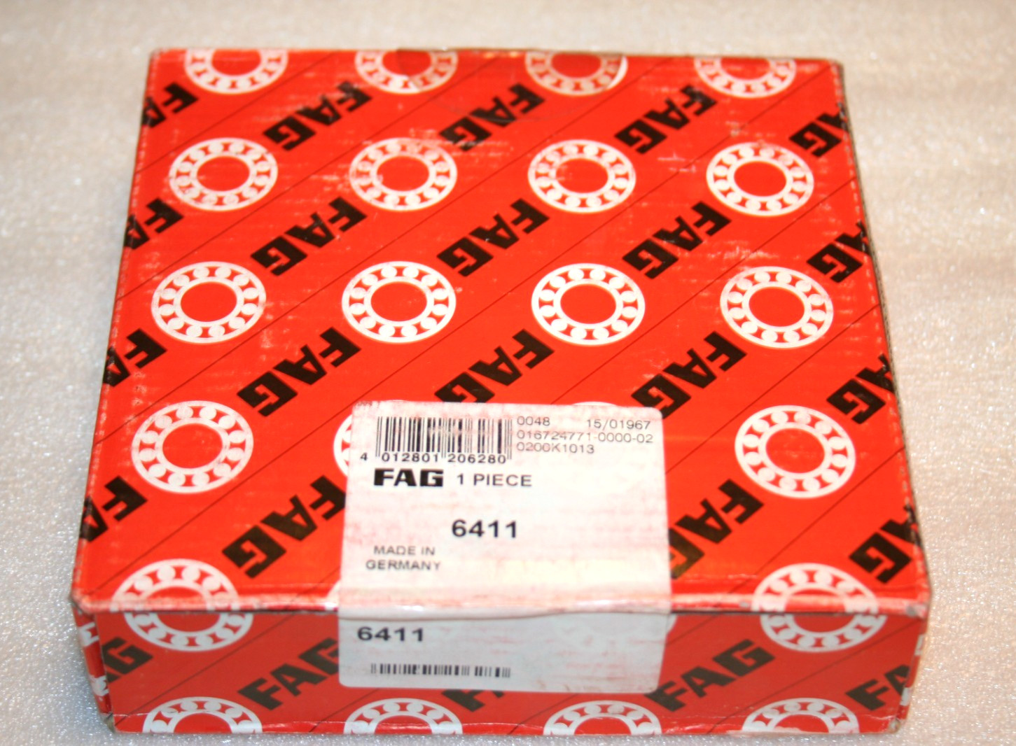 GENUINE FAG 6411 Deep Groove Ball Bearing 140mm OD 55mm ID 33mm W * NEW *