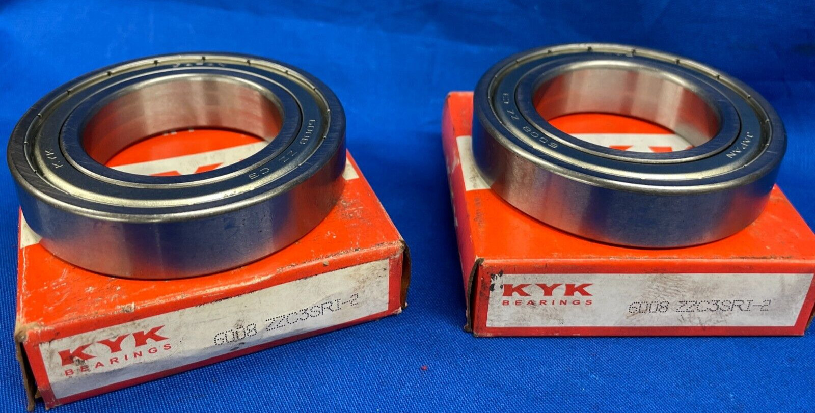 KYK DEEP GROOVE BALL BEARING 6008 ZZC3SRI-2 40MM X 68MM X 15MM * LOT OF 2 *