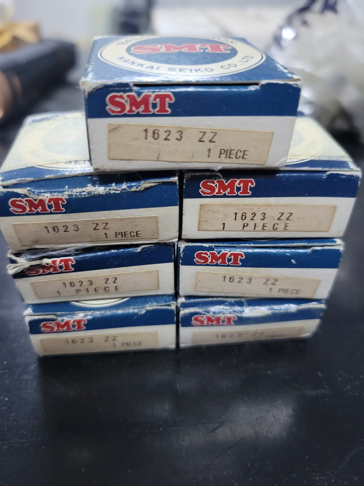 1623-ZZ SMT Brand Ball Bearing,dims 5/8X1-3/8X7/16 1623DS (Lot 7 PCS)