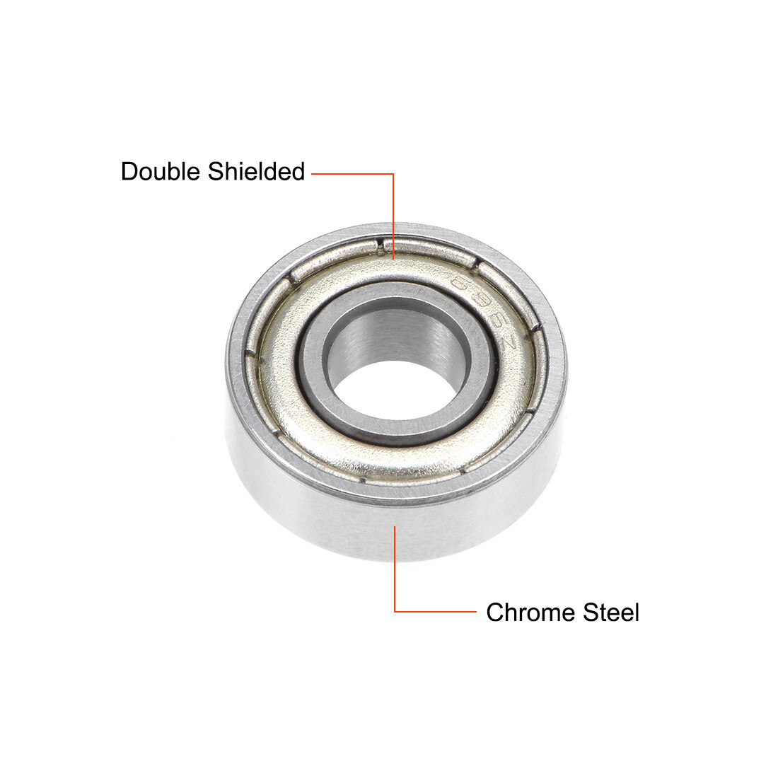 10Pcs 6x15x5mm Bearing ABEC-3 Ball Bearings 696ZZ