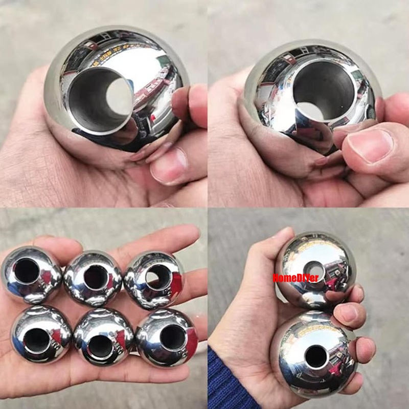 Dia 2mm-60mm Solid Stainless Steel Through Hole Balls Smooth Drilling Steel Ball