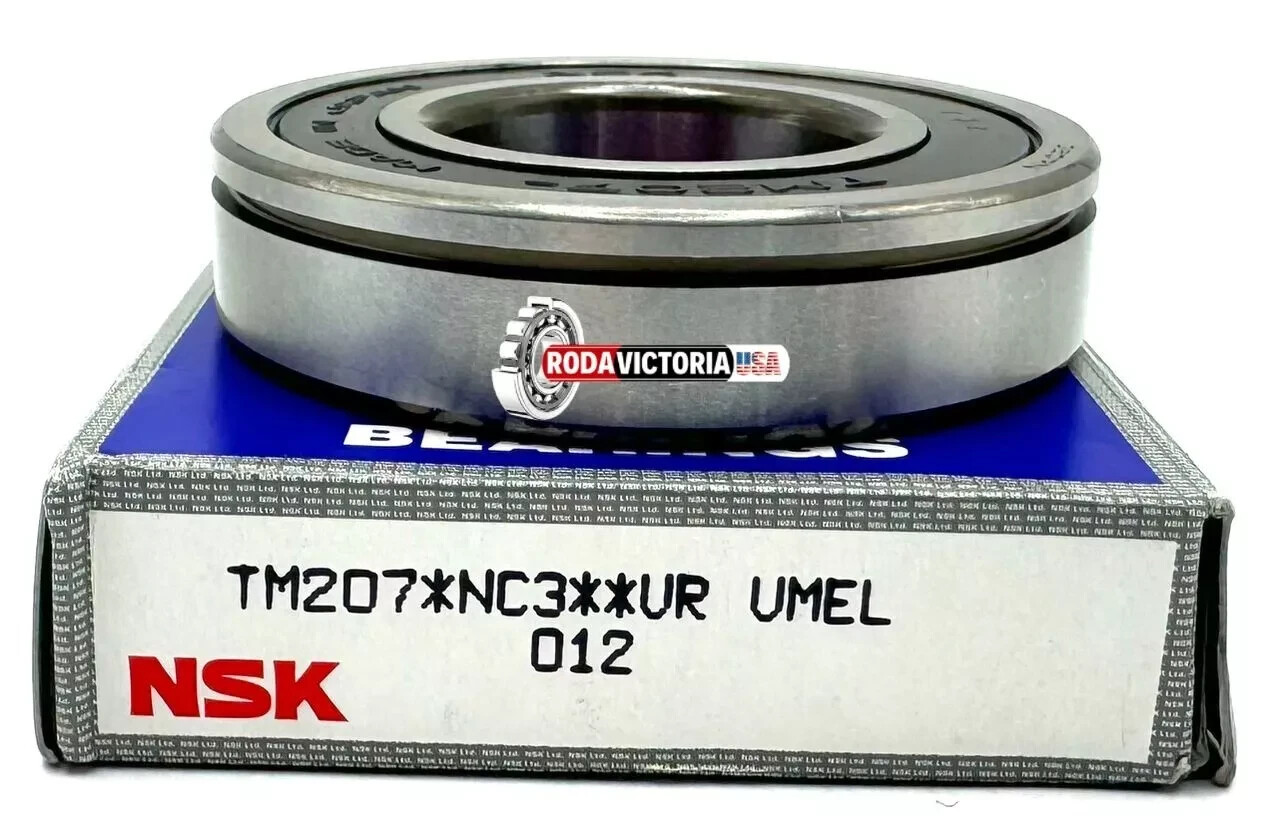 NSK TM207 N C3 BALL BEARING, OPEN TYPE, NO SEALS + SNAP RING 6207 N 35x72x17 mm