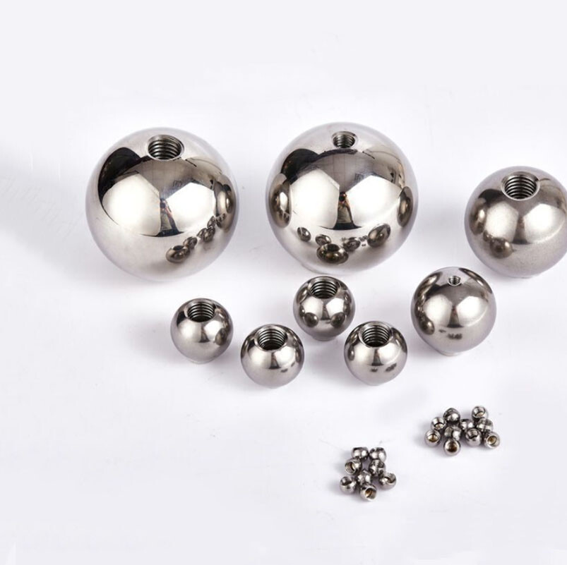 M6 M8 304 Stainless Steel Ball Half Hole Thread Steel Ball Outside 10mm~50mm