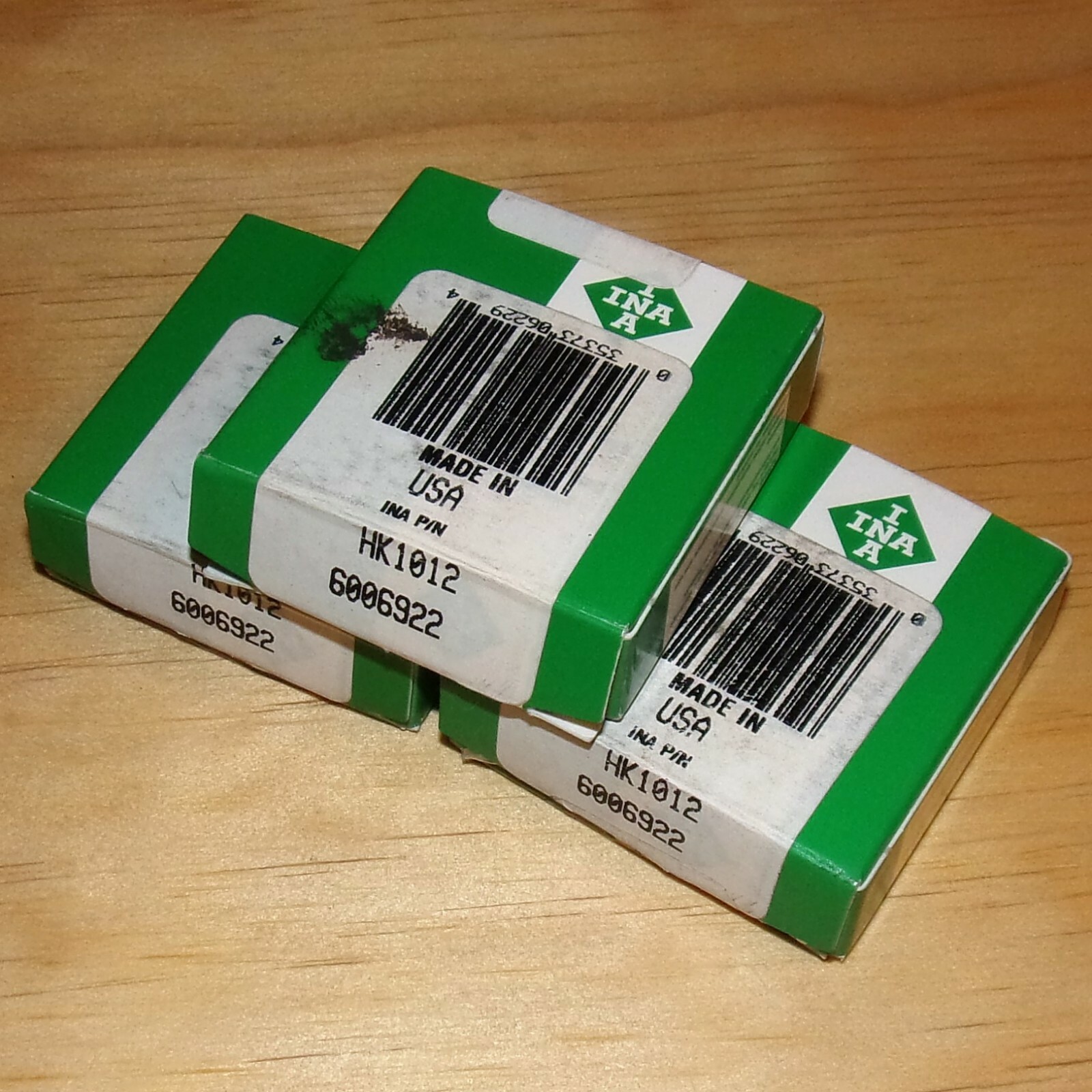 x3 INA 10mm x 14mm x 12mm Needle Roller Bearing HK1012