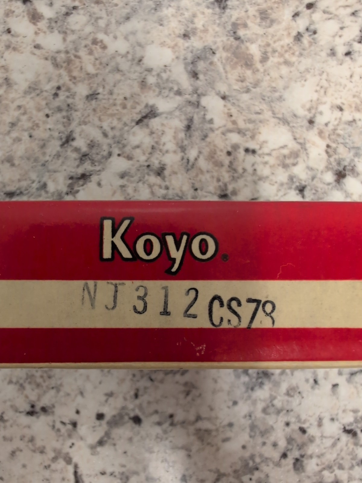 Koyo NJ312 CS78 Cylindrical Roller Bearing 60mm ID x 130mm OD x 31mm W NJ312CS78