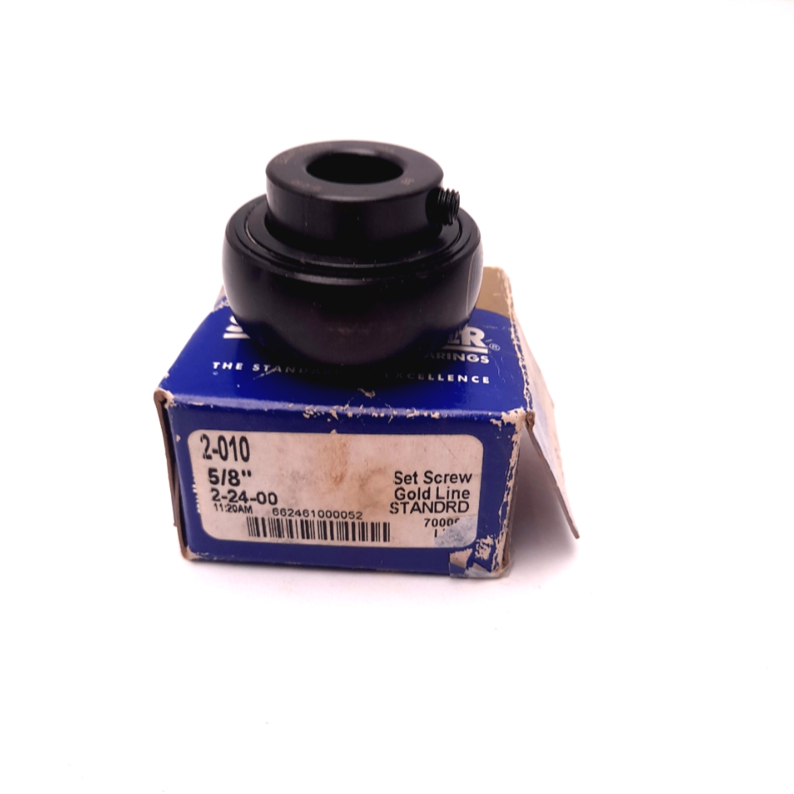 Sealmaster 2-010 Ball Insert Bearing, ID: 5/8″ OD: 1.85″ Load: 2611lb