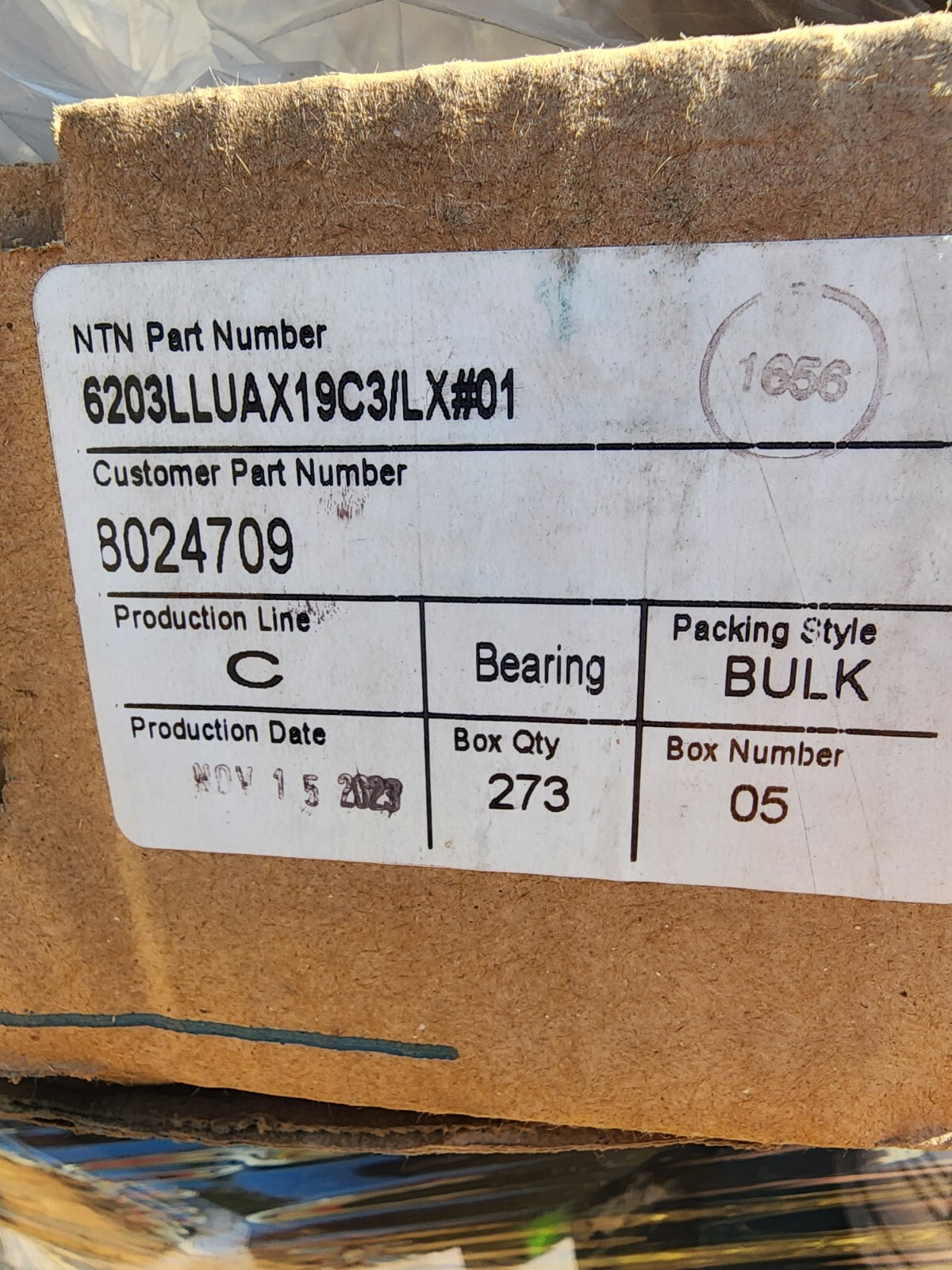 Lot Of 4- NTN 6203LLU Deep Groove Single Row Radial Ball Bearing,C3,Double Seal