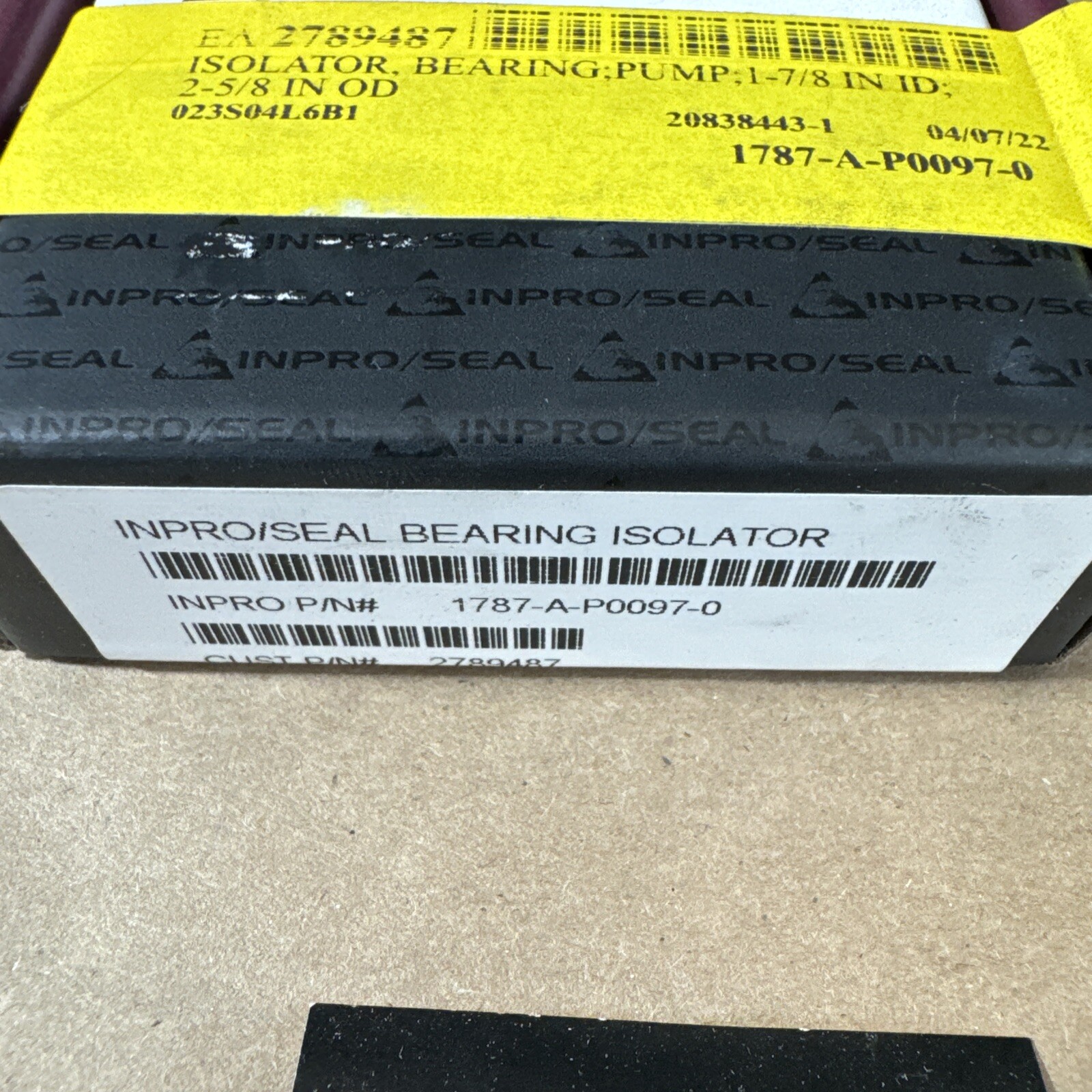 New Inpro / Seal 1787-A-P0097-0 Bearing Isolator Warranty Fast Shipping 🇺🇸